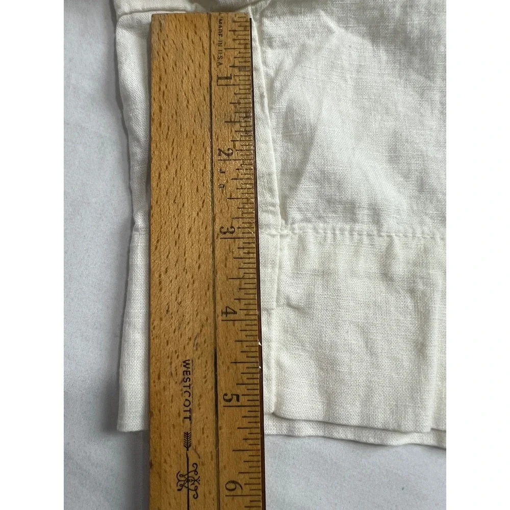 Gap Shorts Women XL White Linen Blend Elastic Waist Pull On Summer‎ New C13